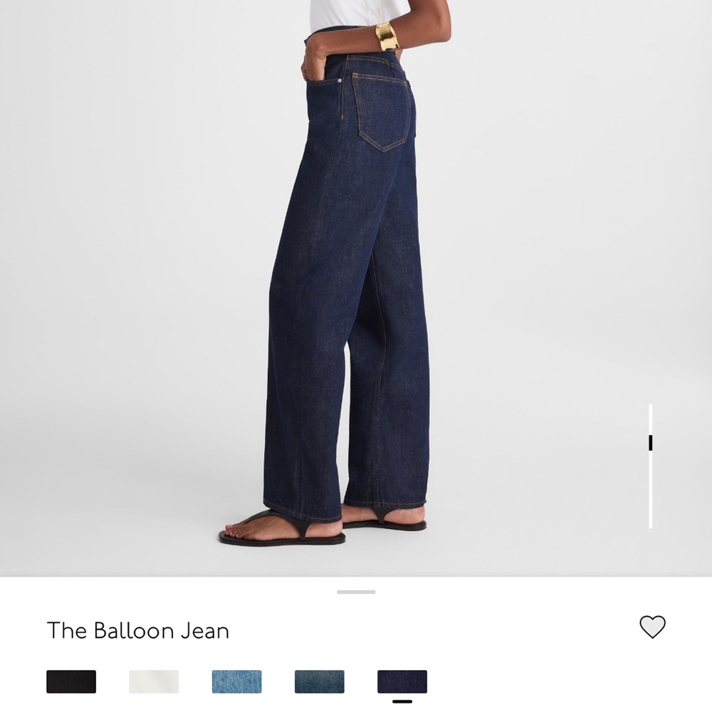Brand New Madewell Dark Blue Balloon Jeans